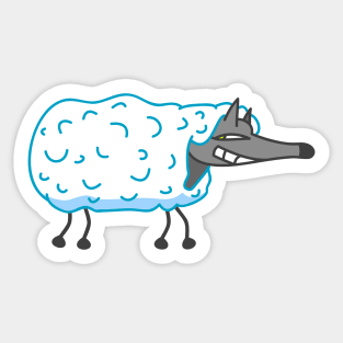 Wolf in sheep's clothing Sticker